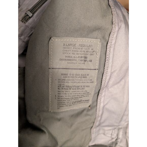 US Army All Purpose Environmental Camo Jacket Size XL - Picture 7 of 8